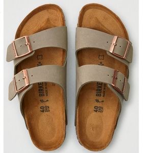 Birkenstock Arizona Sandals Stone Sz 38 (7)